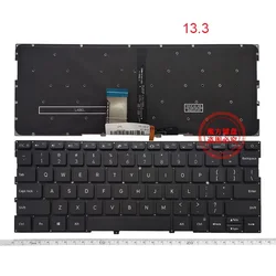 New US Keyboard For Xiaomi MI AIR 13.3 Inch 161301 TM1604 TM1704 TM1703 TM1613R Silver Black Keyboard Backlight
