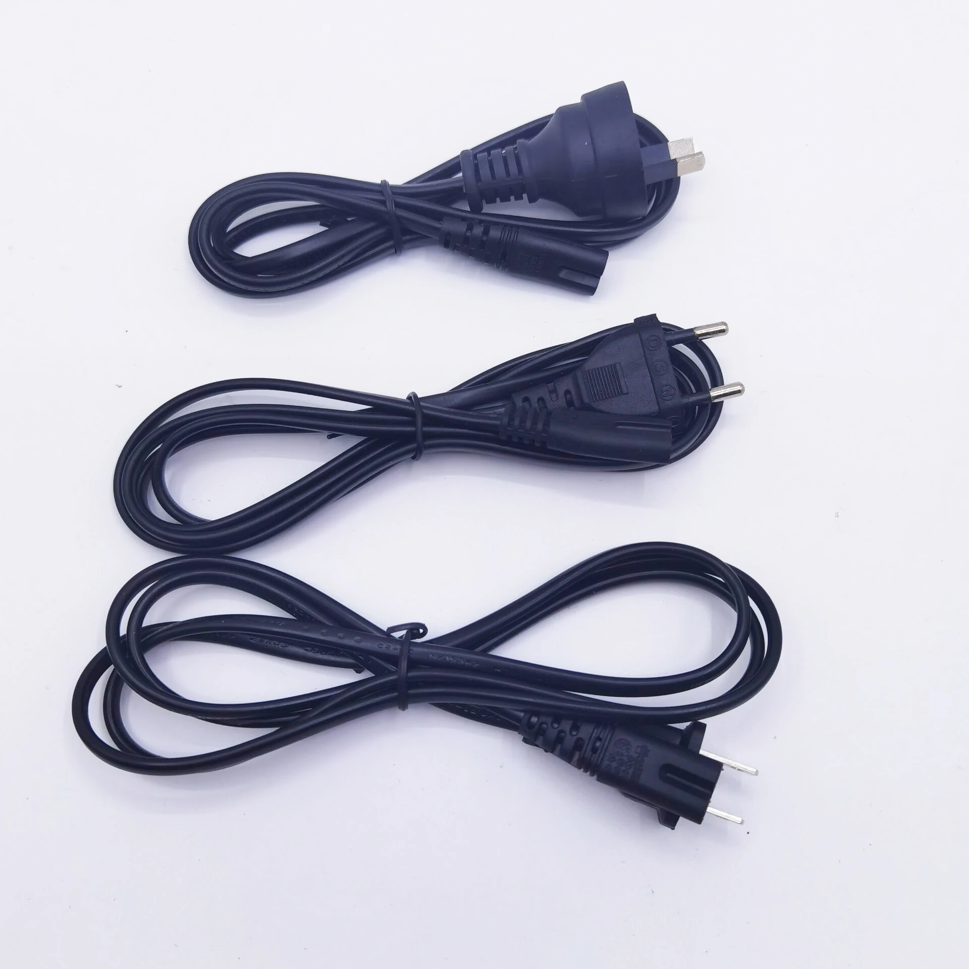 EU Power Cable 2pin IEC320 C7 US Power Extension Cord For Dell Laptop Charger Canon Epson Printer Radio Speaker PS4 XBOX LG Sony