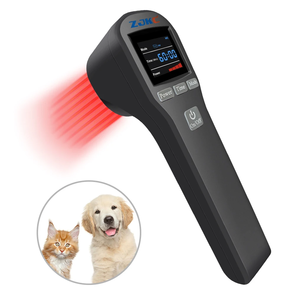 

ZJKC 650nm 808nm Cold Laser Low Level Light Therapy Lllt for Human Knee Arthritis Ulcers for Dog Cat Horse Portable Home Use