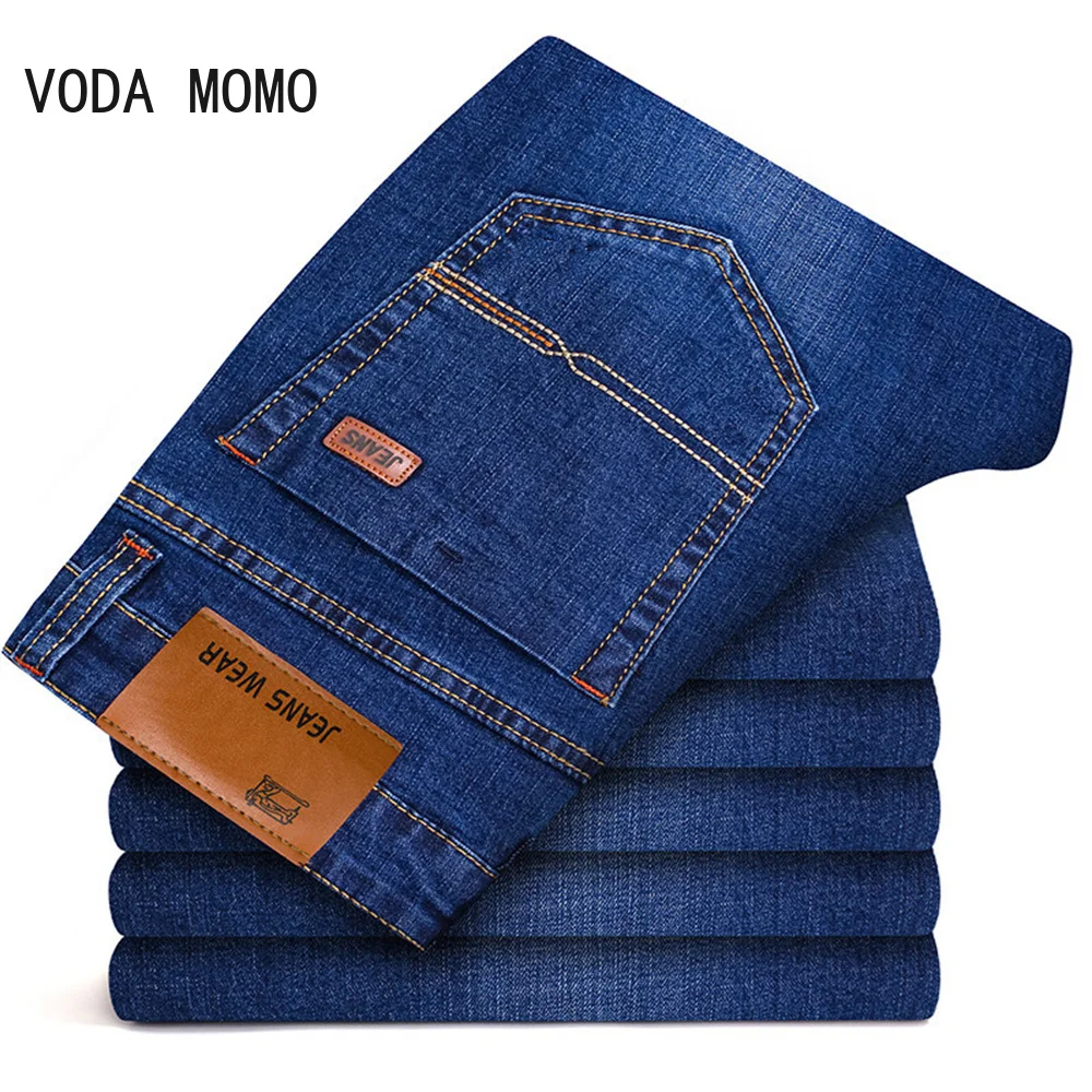 

Stretch Baggy Jean Mens 2022 Spring Autumn Loose Straights Vintage Business Casual Trousers Distressed Size Denim Men Pants