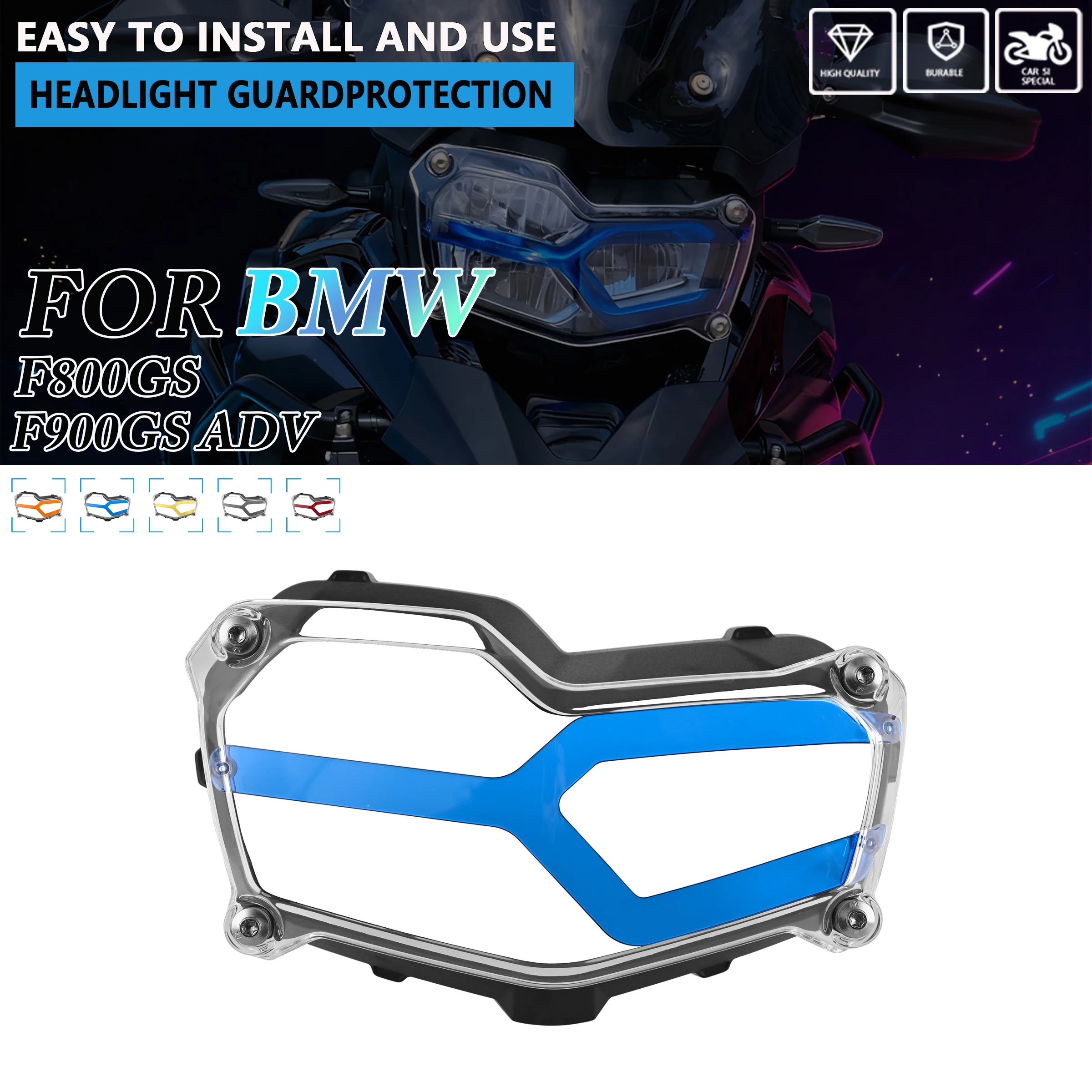 

Для BMW F800GS 2025 F900GS ADV новые аксессуары для мотоциклов, защита для фар, прозрачная решетка для фар, крышка