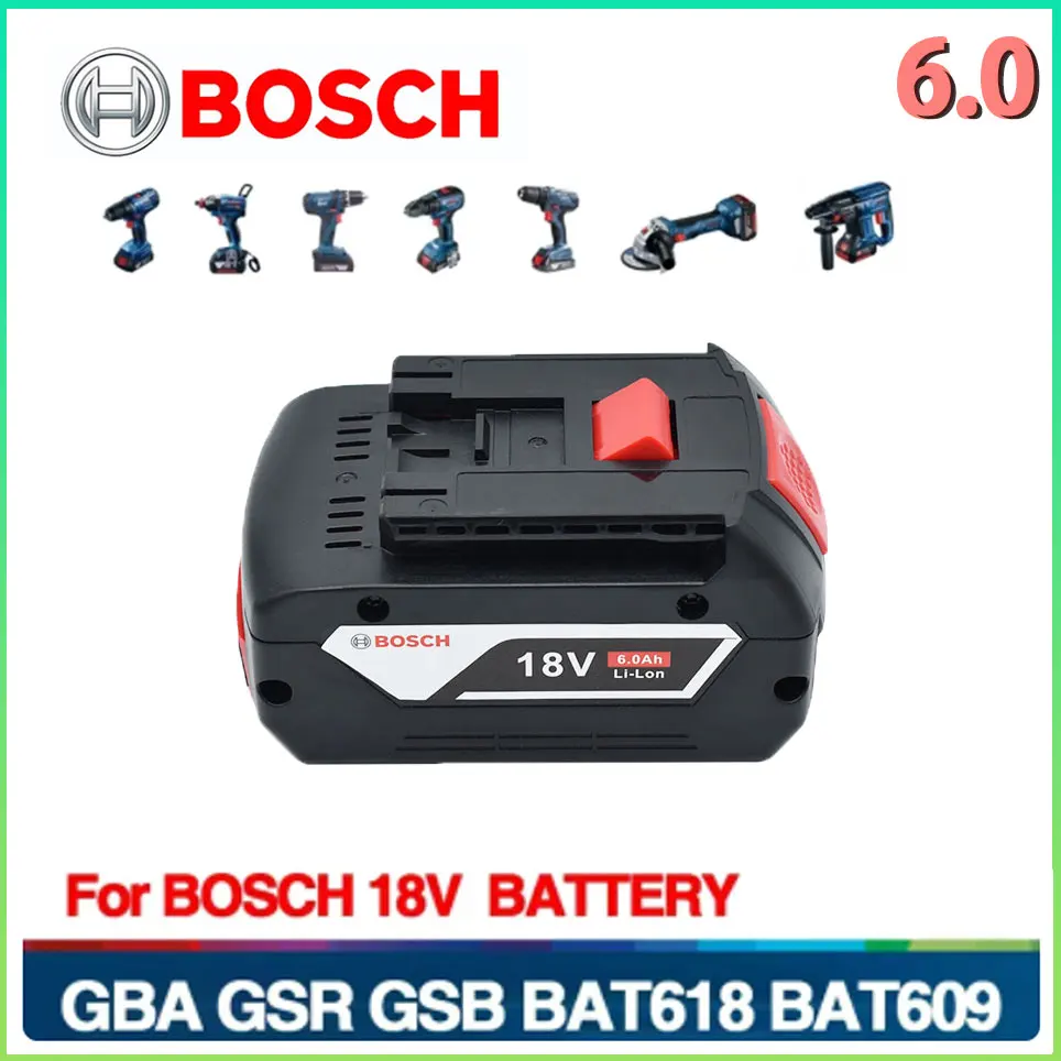 

Original Bosch 18V Rechargeable Lithium Ion Battery for Bosch 18V 6.0Ah Backup Battery Portable Replacement BAT609