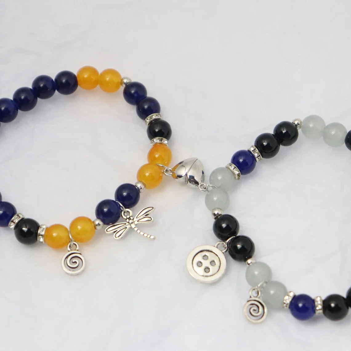 Handmade Coraline and wybie matching bracelets