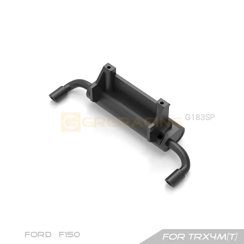 Traseira Dual Exhaust Pipe Decoração, TRX4M (T), Impressão 3D, Simulação Modificação para 1:18 RC Crawler Car, Traxxas TRX4-M, Ford F150