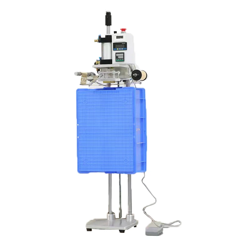 Low Noise Level Hot Stamping Machine Semi Auto Plastic Box Hot Foil Logo Stamping Embossing Printing Machine for Plastic Crate