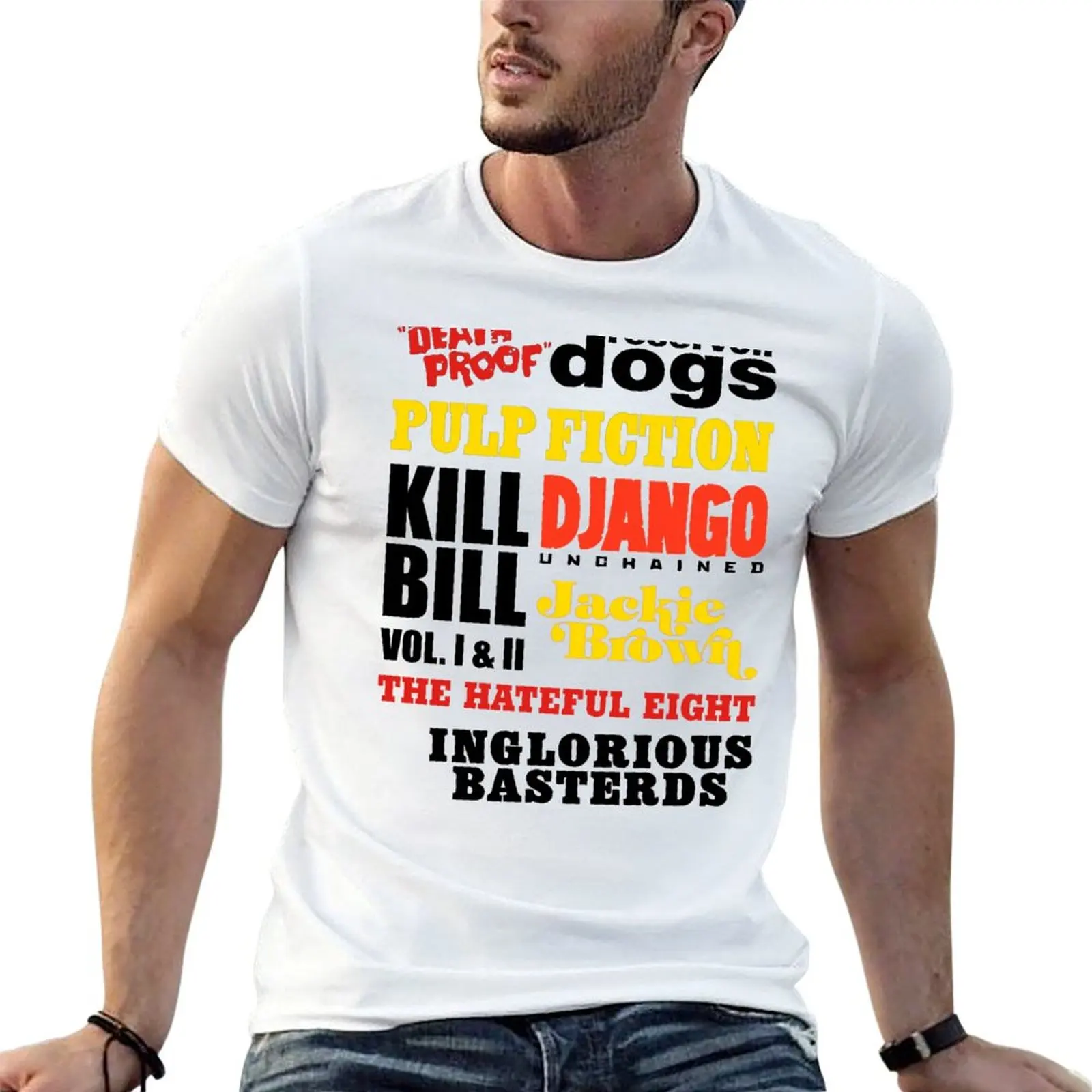 tシャツ用綿-タランティーノ-メンズ-無地シャツ-tシャツ-ブラックパッケージ-メンズ-綿100