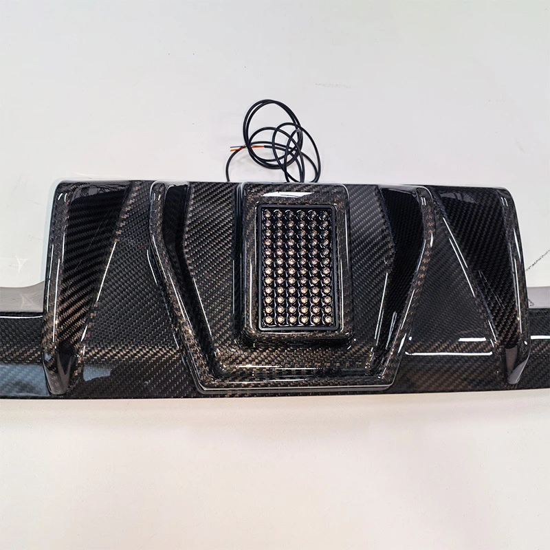 Suitable for M3G80/M4G82 Modified BC Style Rear Fiber with Square Pilot Light Dry Carbon Tail Lip