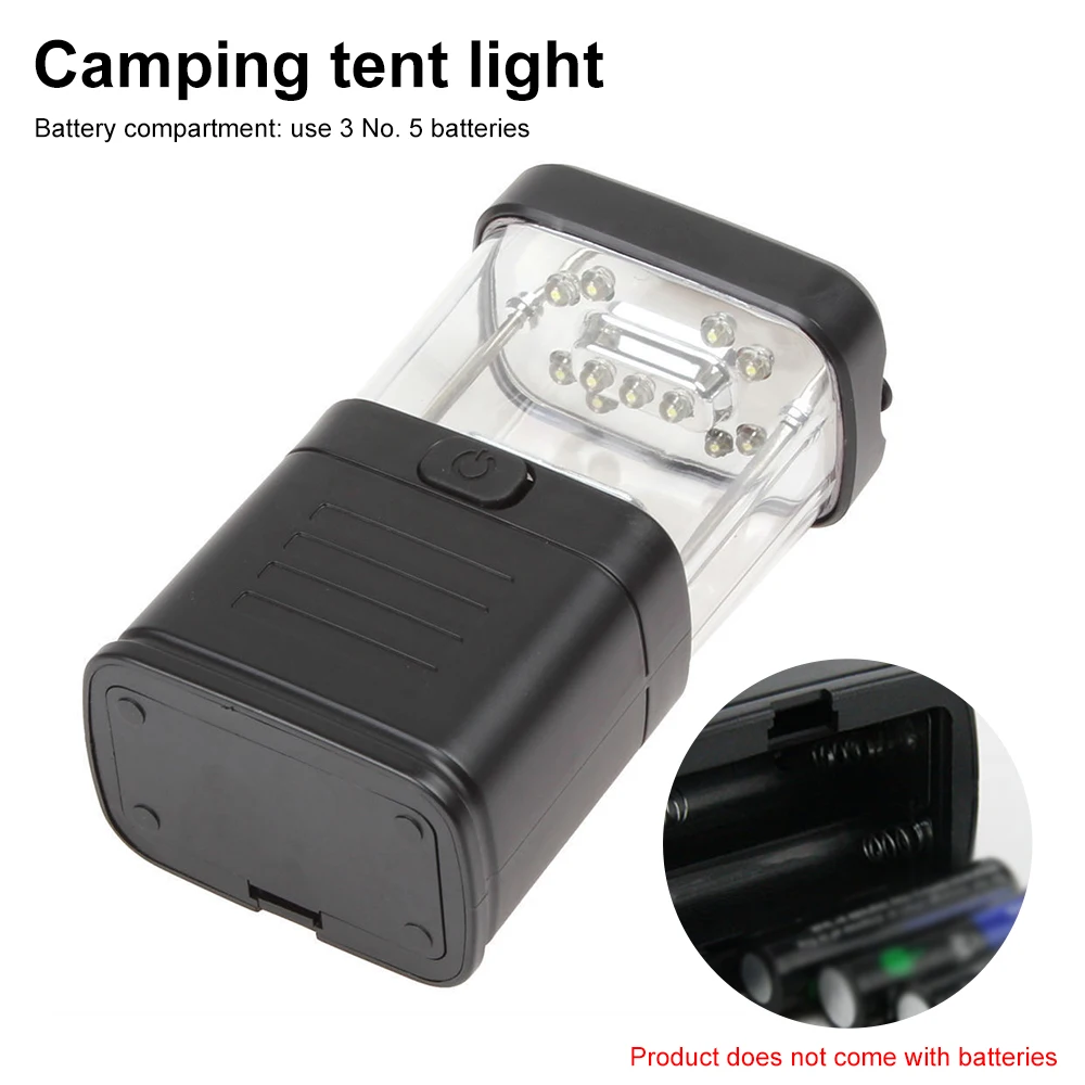 Mini Portable Camping Light Garden Lamp 11 LED Bright Bivouac Camping Fishing Hiking Lantern Outdoor Activities Light