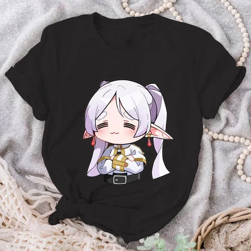 

Cute Great Magician Graphic Print T-Shirt Women Casual Round Neck Loose Short Sleeve Tee Streetwear Fashion Anime Clothing y2k