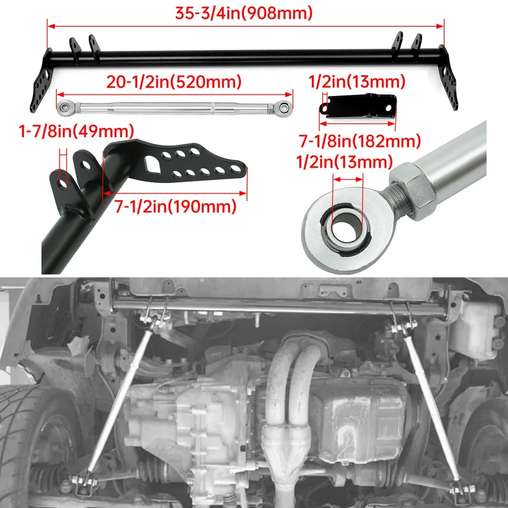 

Комплект тяговой тяги для 92-95 Honda Civic, подходит для Acura для Integra 94-01, подходит для 93-97 Honda DEL SOL