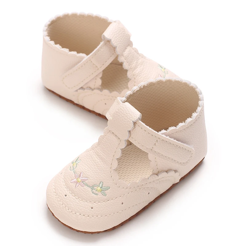0-18M Baby Mädchen Prinzessin Schuhe Niedlich Gedruckt Weichen Stoff Unten Anti-rutsch Frühling und Herbst Prinzessin Schuhe erste Schritt Schuhe – Detail 7
