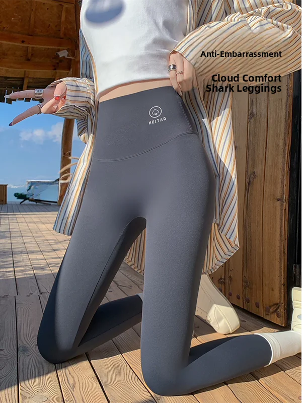 

Women's High-Waist Slimming Yoga Fitn arkskin Pants Autumn New Sle Outdoor Wear Sl Tummy Control Butt Lifting Ni...