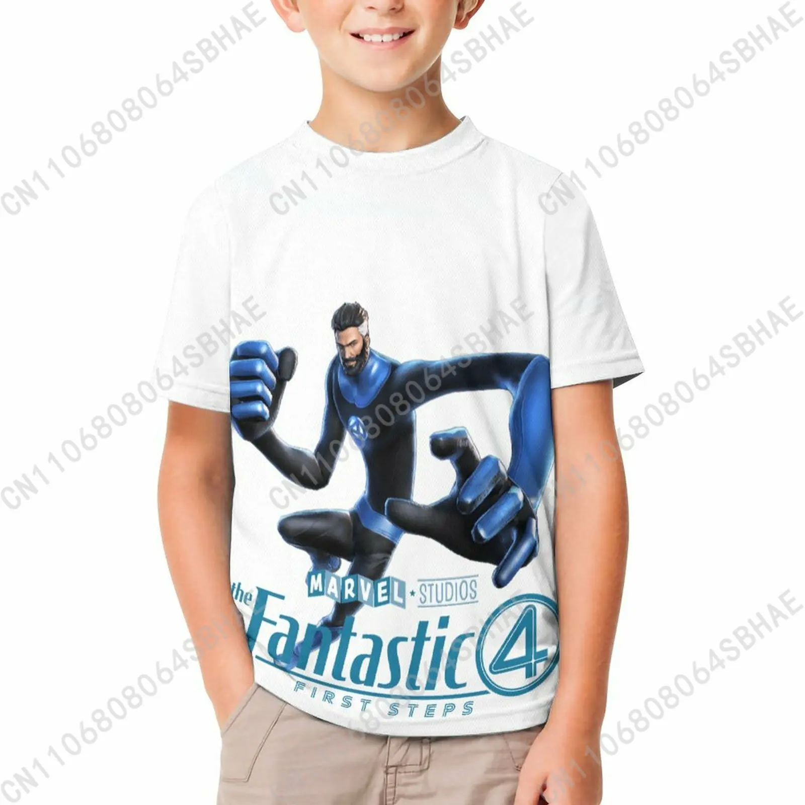 

Marvel Mister Fantastic T Shirt Boy Girl Short Sleeve Print Cotton TShirt Comfortable Crew Neck Children Child Tee Cosplay