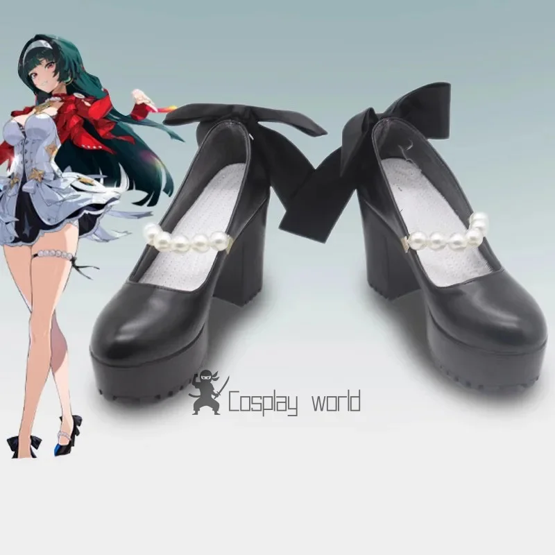 

Обувь для косплея Game Astra Yao, женская обувь на высоком каблуке Zenless Zone Zero, вечерние туфли из мягкой искусственной кожи, реквизит для Хэллоуина