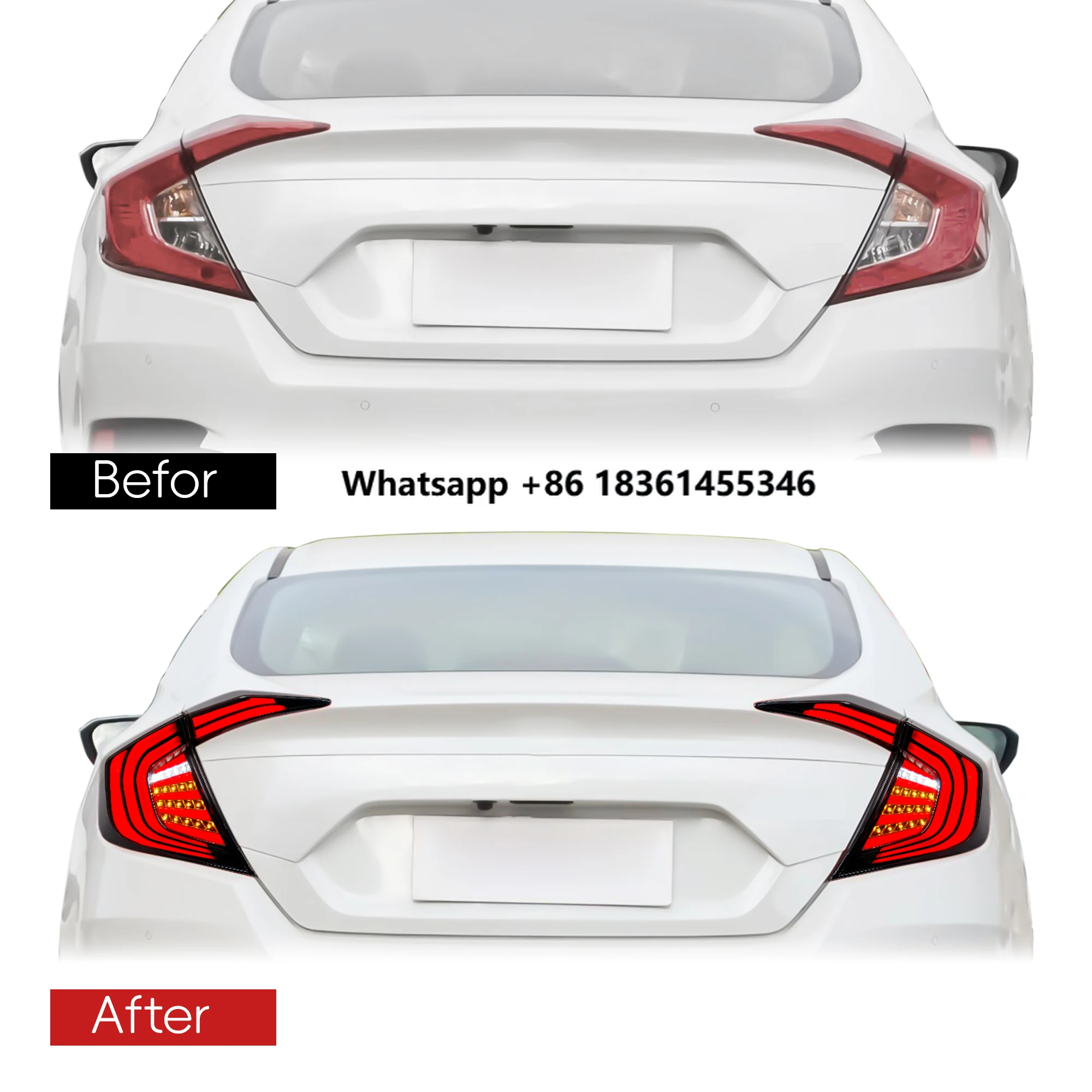 

For civic Rear Stop Lamp civic Led Back Light with High Quality Led Tail Lamp Taillights