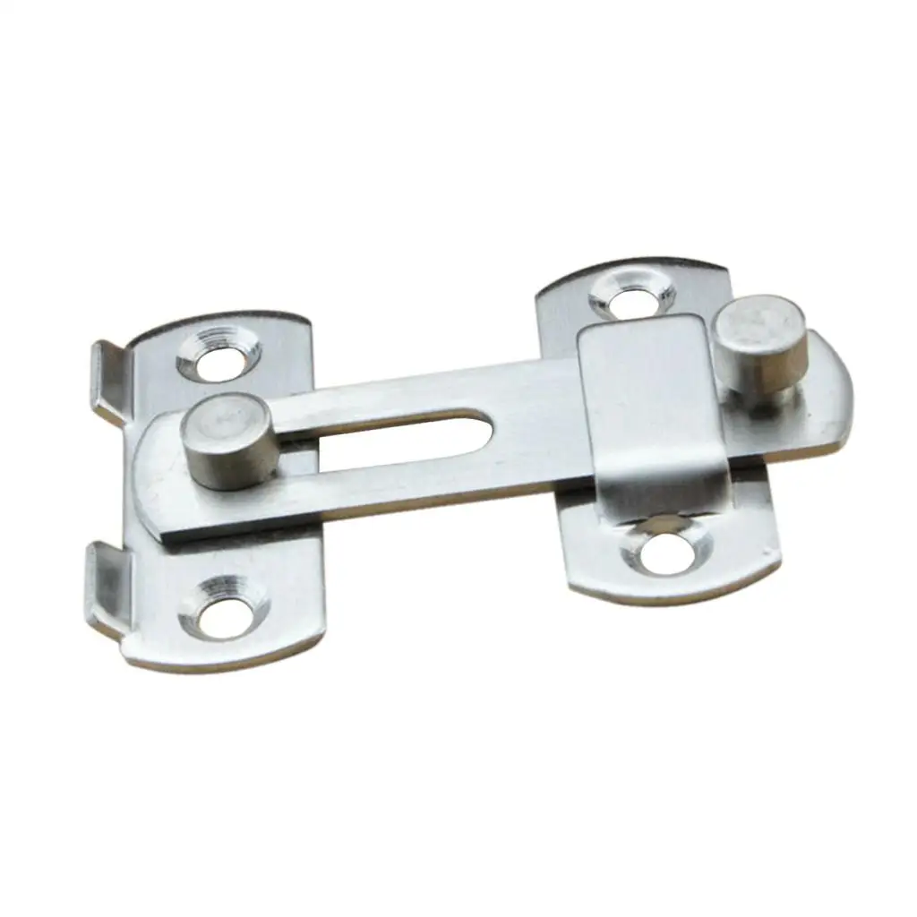Silver Door Latch Lock Stainless Steel Privacy Bolt Cabinet Handle for Bar Supermarket Office