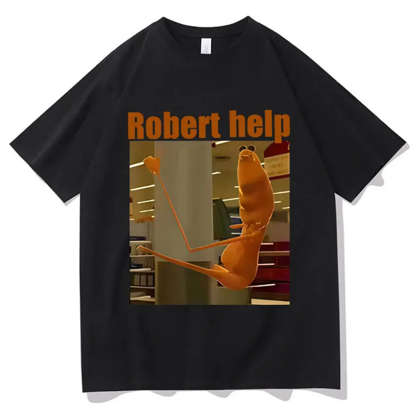 

Streetwear Funny Trendy Meme Graphics TShirts for Mens Pure Cotton Crewneck The Worm Oversized High Quality Short Sleeve Clothes