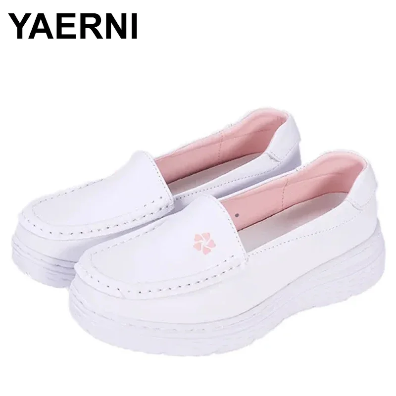 

Autumn nurse shoes Women's non-slip hollow-out deodorant medical work small white shoes comfortable lightweight single shoes