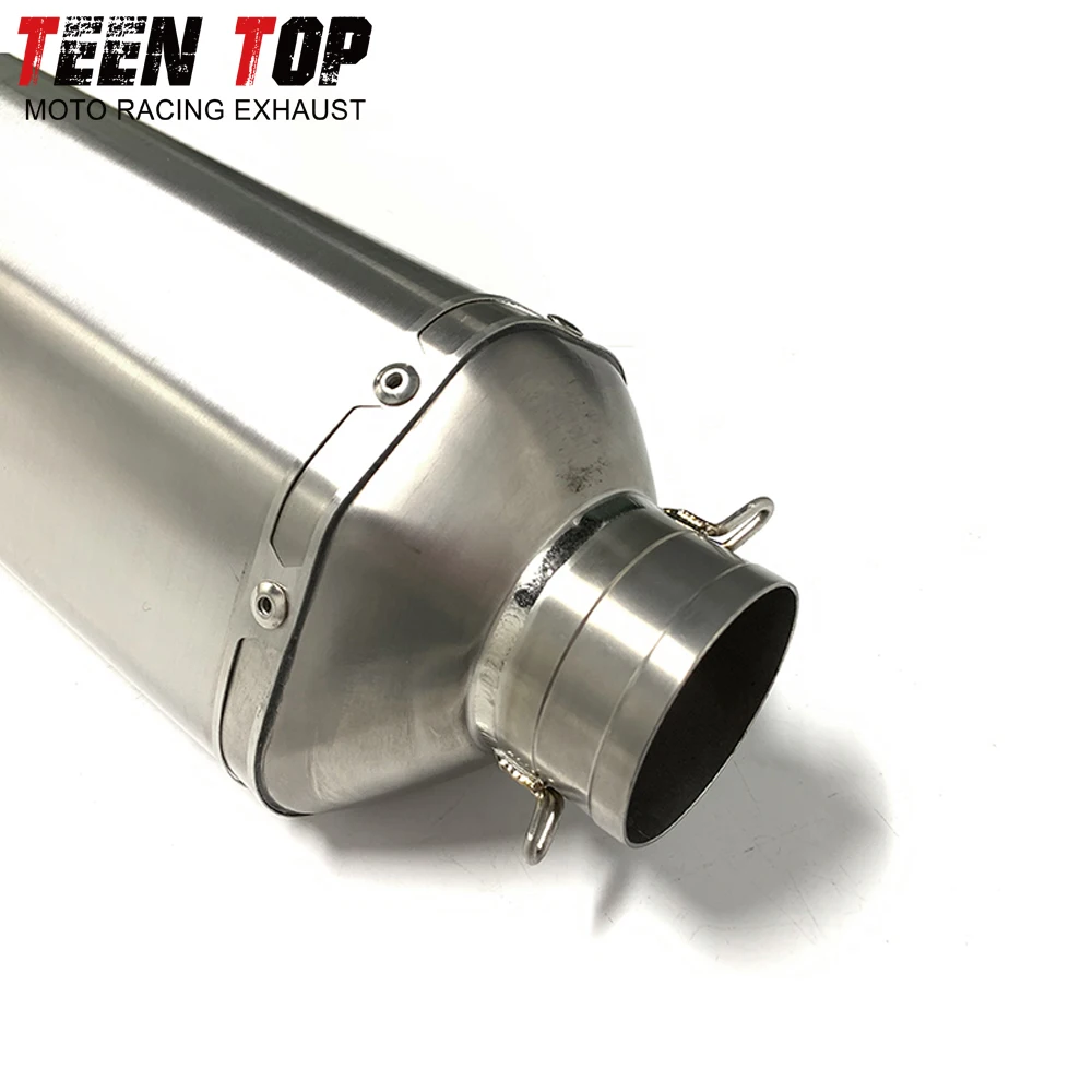 ل CF MOTO 800MT الانزلاق على العادم الأوسط وصلة الأنابيب 51 مللي متر دراجة نارية سبائك التيتانيوم العادم الخمار 800MT 2021 + ربط أنبوب #4