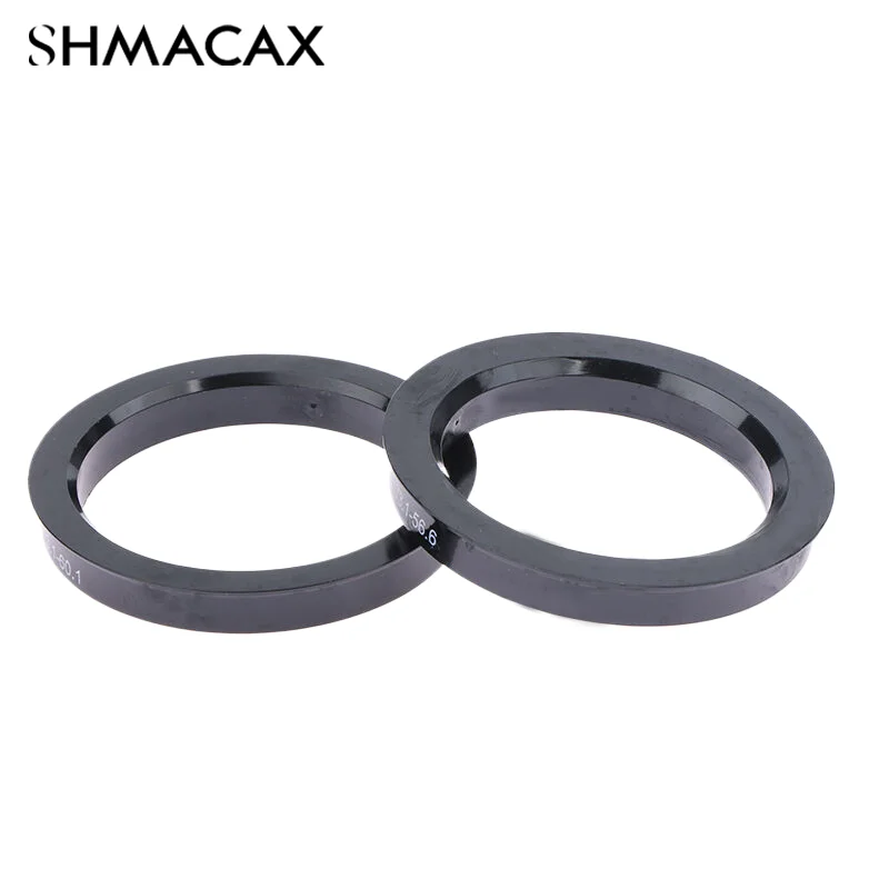 4pcs Car Plastic Wheel Hub Centric Rings Center Bore 66.6-57.1 67.1-60.1 67.1-66.1 73.1-56.1 73.1-56.6 73.1-57.1 73.1-60.1 Black