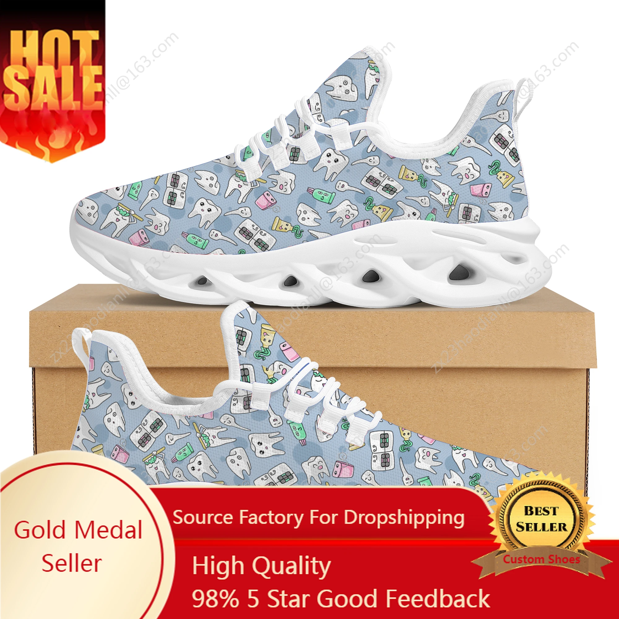 

Dental Equipment Manga Print Ladies Flat Shoes New Trend Street Fashion Walking Shoes Comfortable Breathable Youth Sneakers Gift