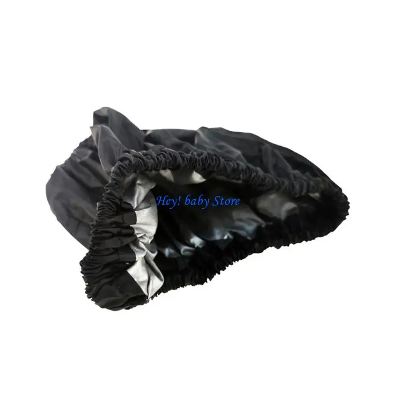 Q1FE -Radabdeckung für Baby Kinderwagen, Packung 4pcs Kinderwagen Radstaubdichte Schutzhülle Einfacher Installation Schwarz
