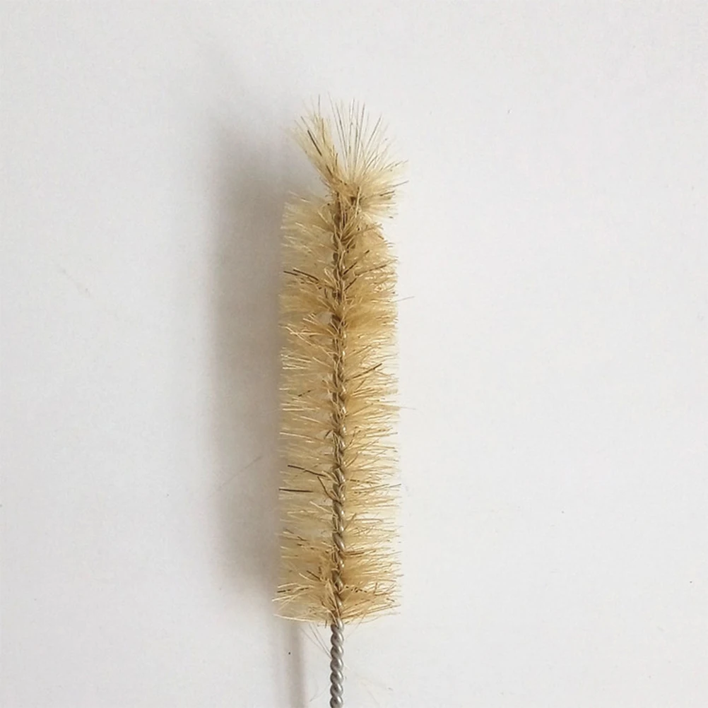 

Test Tube Brush 18x2x2cm Straw Flask Brushes for Drinking Reusable Bottle Cleaning Nylon Bristle Metal Cleaner Tube
