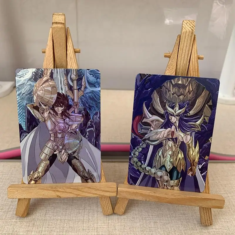 Gold Saint Seiya แฟลชการ์ดวาดด้วยมือ Series Diy ชุด 12 แผ่นอะนิเมะคอลเลกชันเกมการ์ดของขวัญสําหรับเพื่อน