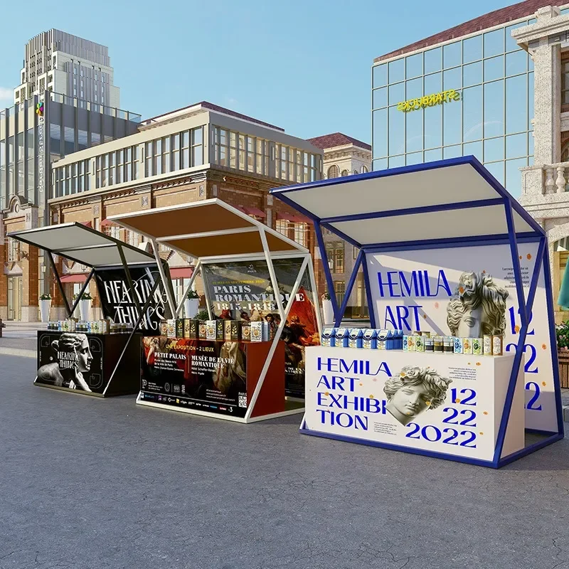 For Outdoor Night Market Stall Display Stand Folding Shelf Scaffolding Float Rack for Shopping Mall General Merchandise
