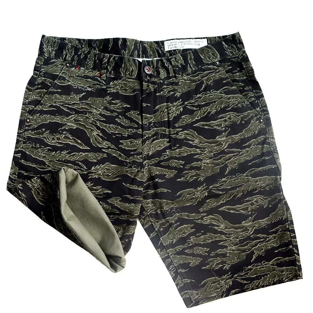 Pantaloncini mimetici tigre della Seconda Guerra Mondiale della Seconda Guerra Mondiale American TCU Mezzi pantaloni da esterno Retro WW2 Uniforme