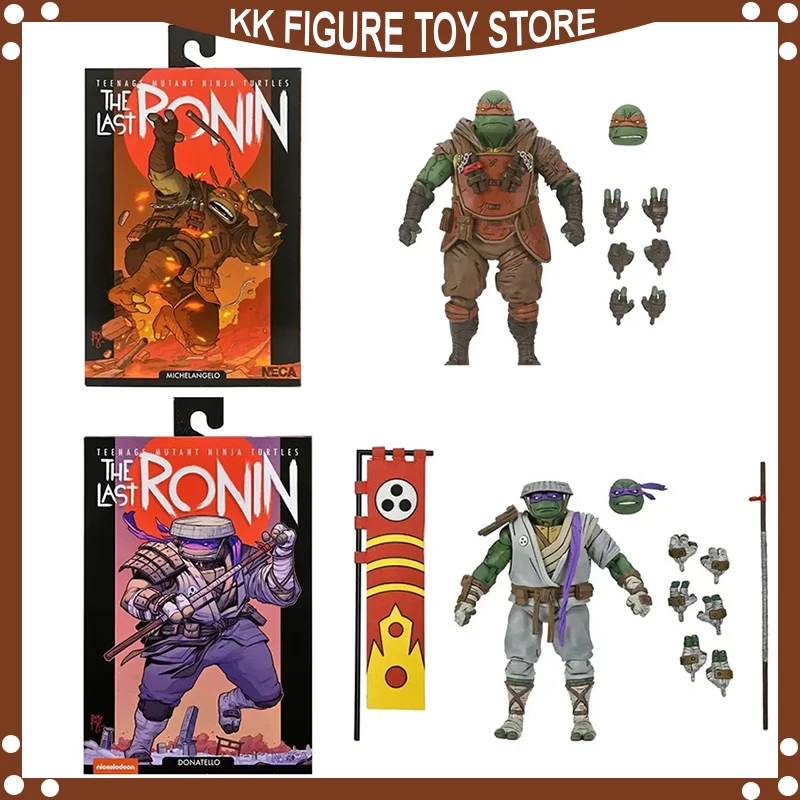 NECA Figures Tmnt The Last Ronin Michelangelo Raphael Leonardo (Battle Damaged ) Action Figures Model Collection Gifts Toy