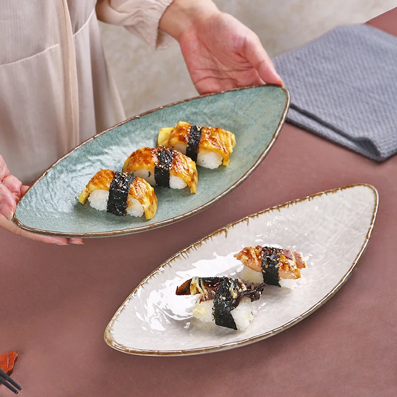 

Минималистичная керамическая тарелка, элитная посуда в стиле вестерн, гладкая стильная посуда для парусного спорта