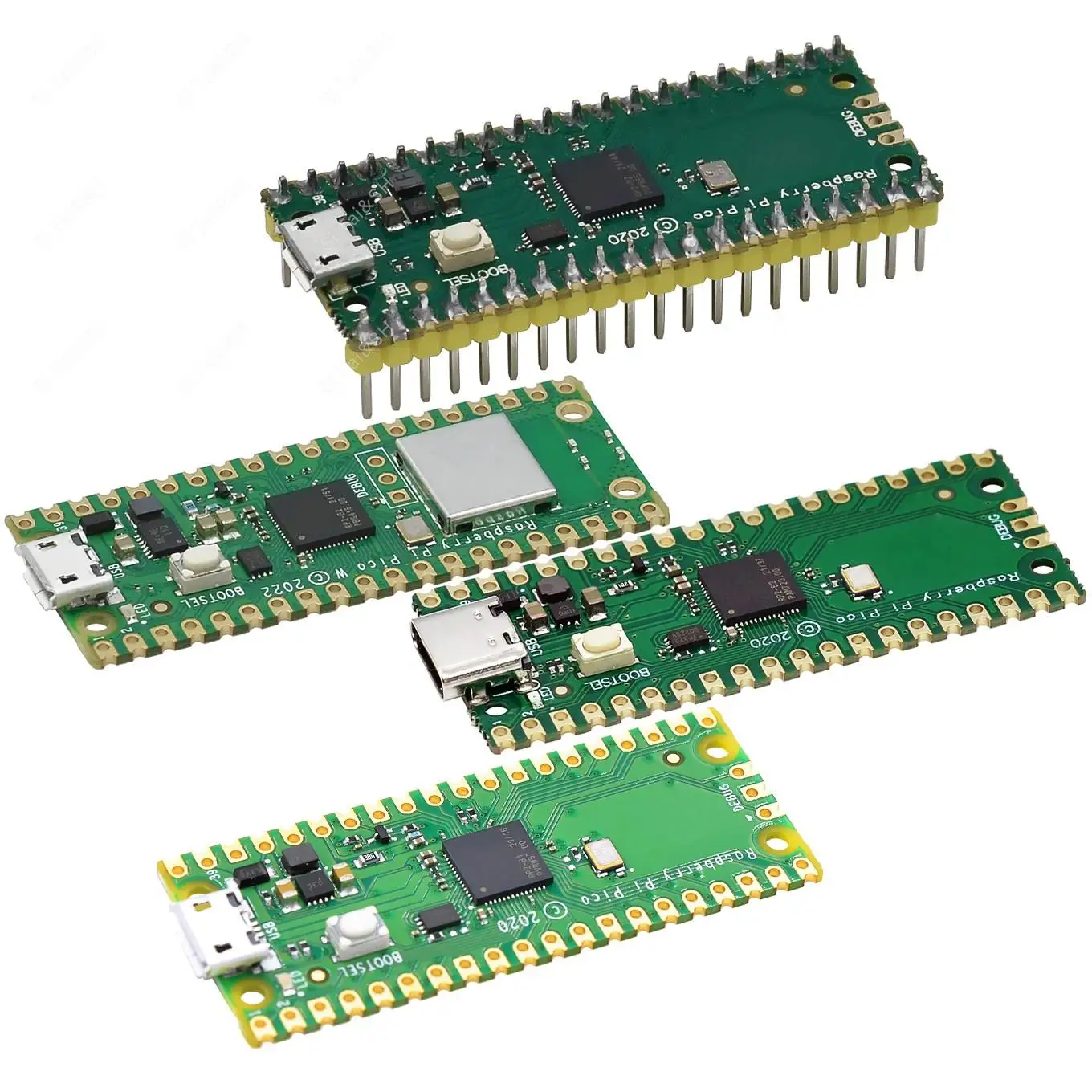 Official Raspberry Pi Pico Board RP2040 Dual-Core 264KB ARM Low-Power Microcomputers High-Performance Cortex-M0+ Processor