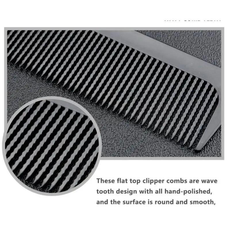 Barber Comb Flat Top Detangling Hair Brush Heat Resistant Styling Tool for Salon and Home Use
