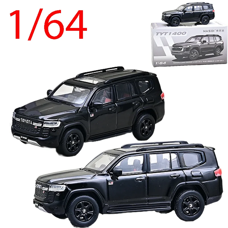 

Massdi литой под давлением масштаб 1/64 Toyota Land Cruiser LC300GR-S модель автомобиля из сплава Toyota игровые транспортные средства коллекционные подарки для мальчиков