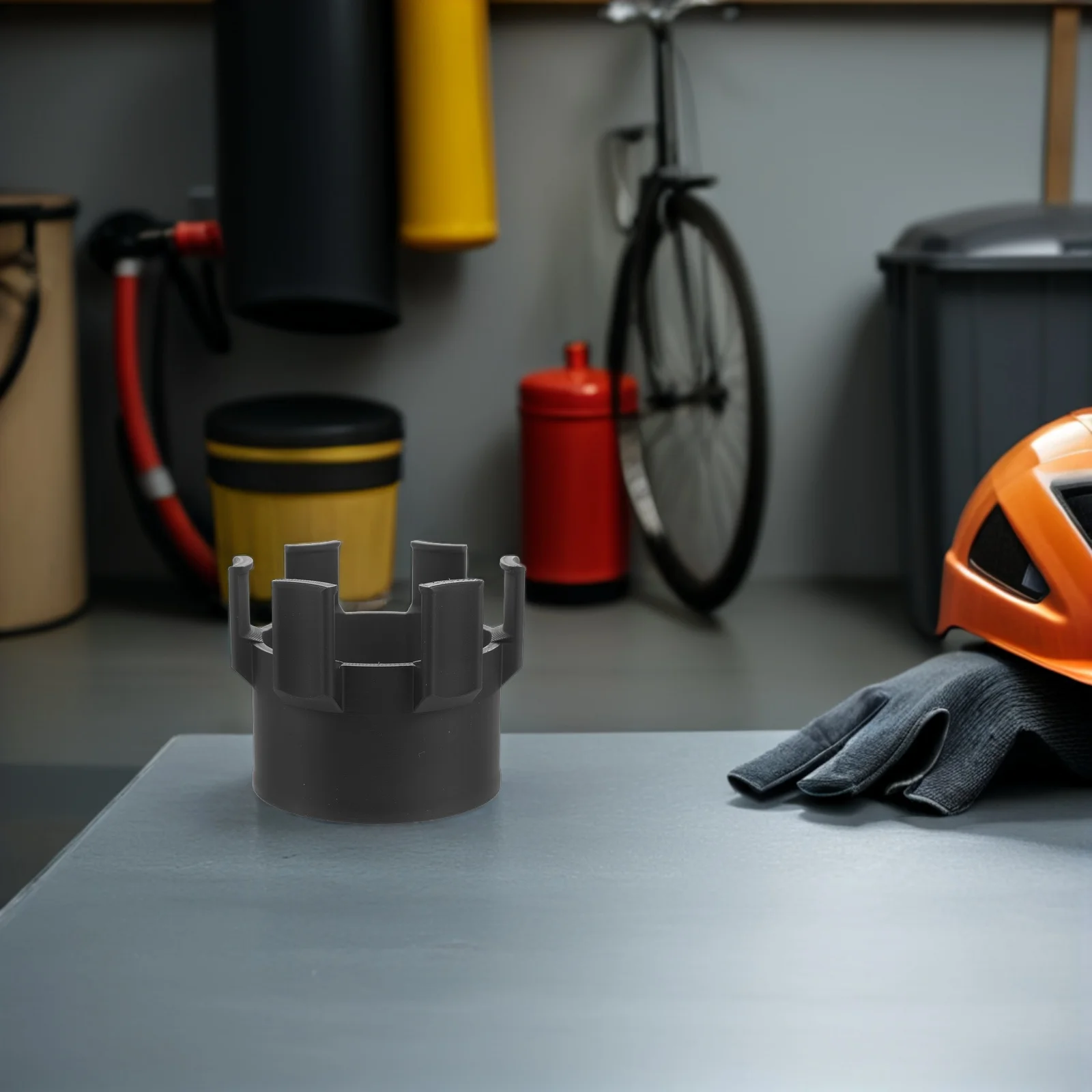 

Snowmobile Gas Cap Holder Black Plastic Anti-Slip Stable Fuel Tank Mount Can Holder Outdoor Winter Accessory Snowmobile Part