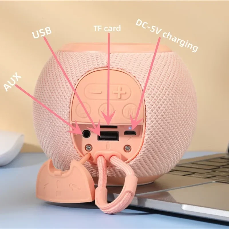 Tragbarer drahtloser Bluetooth-Lautsprecher mit Rhythmus lichtern Tws-Lautsprecher Außen lautsprecher Bluetooth-Musik-Player-Unterstützung aux fm tf