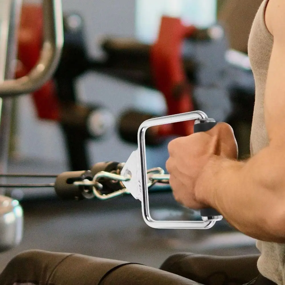 V Shape Bar Lat Pull Down Attachment Rubber Cover Anti-slip Gym Gantry Accessories Cable Crossover Strength Training