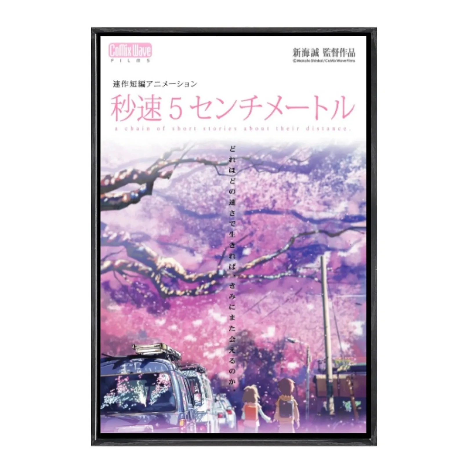 

Японская манга, многоразмерный холст, постер в двойной рамке, настенное искусство, 5 см в секунду, домашний декор