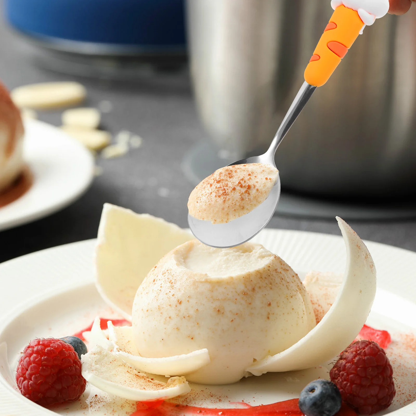 

4Pcs Stainless Steel Coffee Spoon Cute Bunny Shaped Dessert Spoons for Stirring Tea Ice Cream Mixing Hot Chocolate Decorative