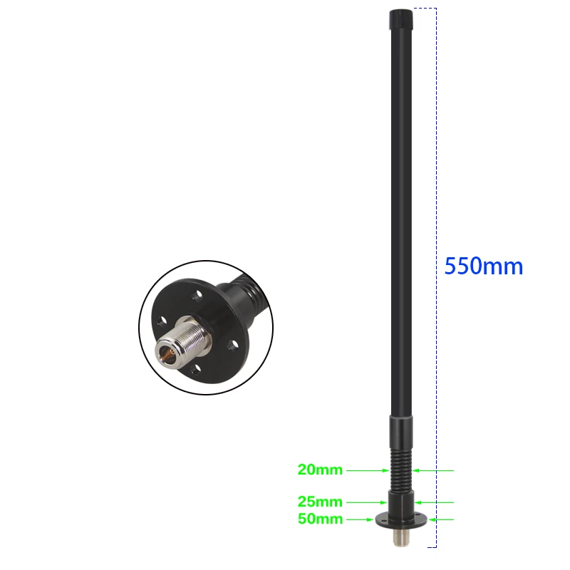 868 MHz Omni Outdoor-Antennen Meshtastic 915 MHz Antenne 840–960 MHz Flanschfeder stoßdämpfende Antenne für LoRa HaLow Hotspot – Detail 9