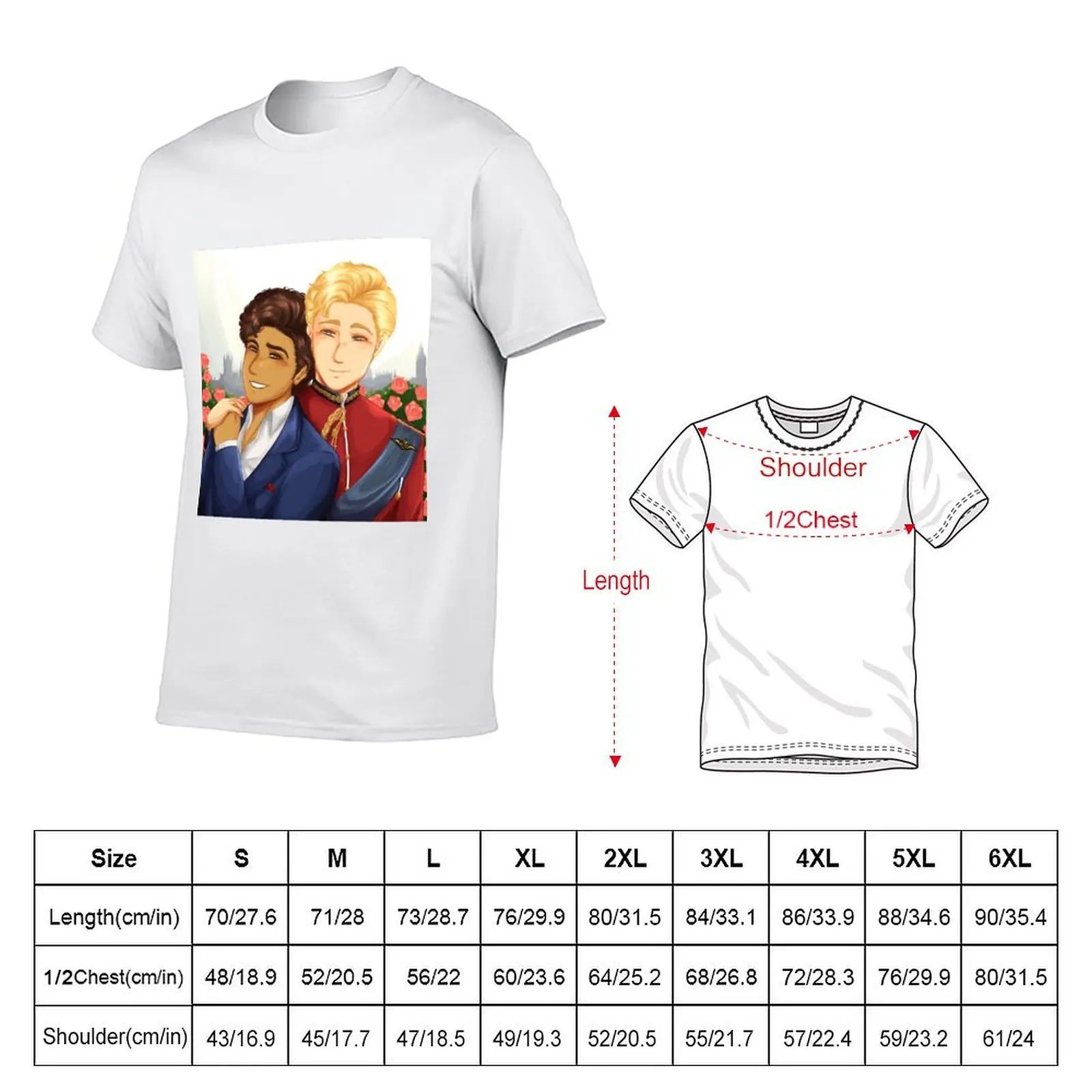Red White and Royal Blue T-Shirt Casual Everyday Wear T-Shirt