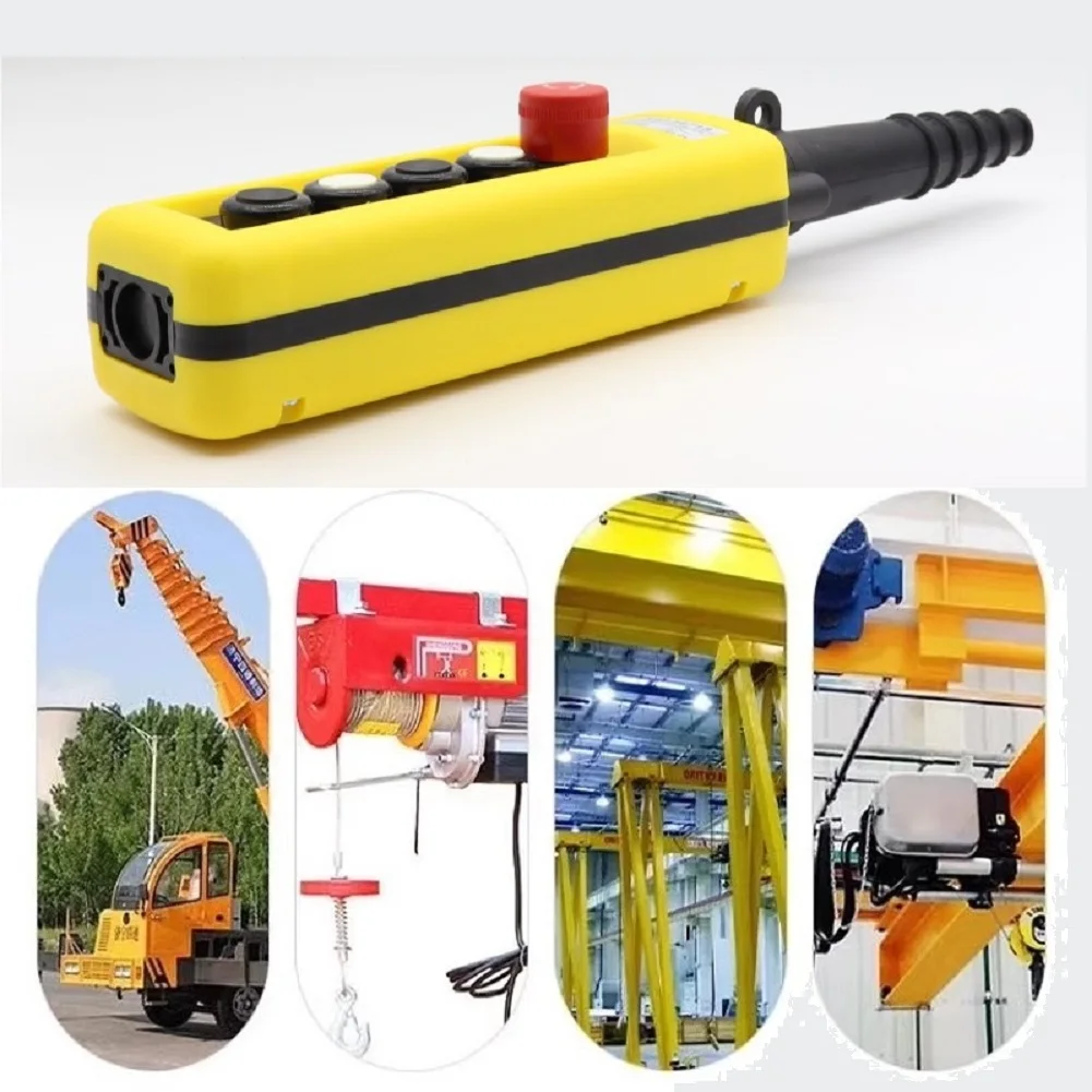 

XAC-4713 Crane Pendant Control Station Emergency-Stop Single Speed Hoist Controller IP65 Waterproof Industrial Remote Switch