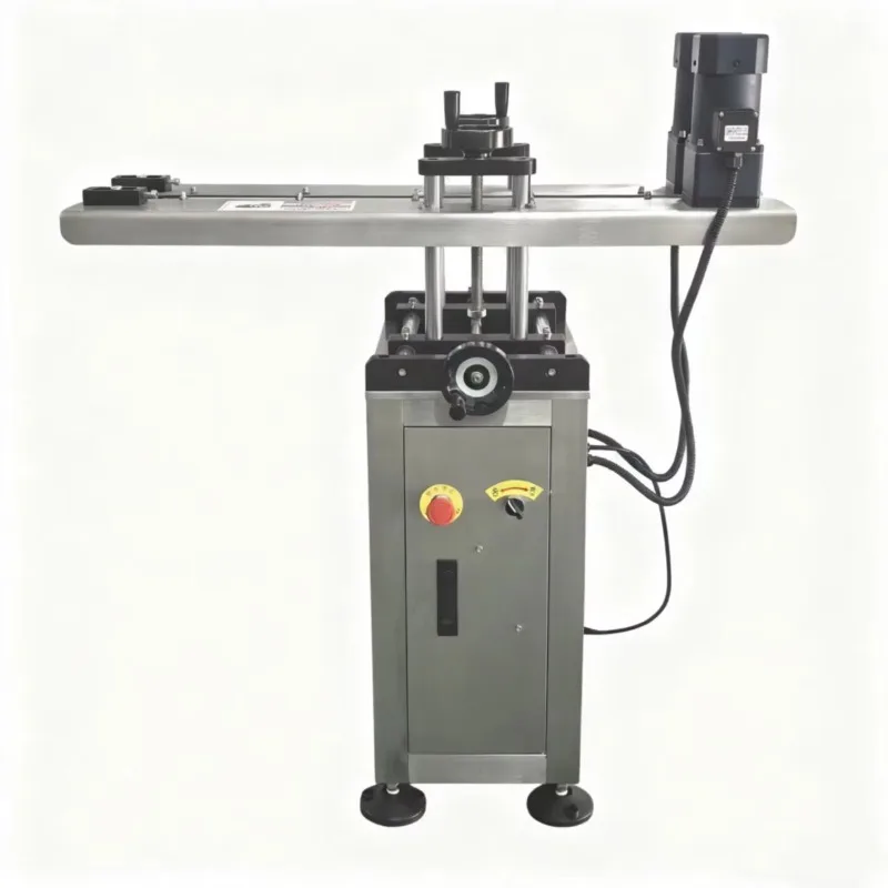 Side Clamped Bottle Conveying Bottomless Conveyor Is Used For Bottle Coding And Date Printing