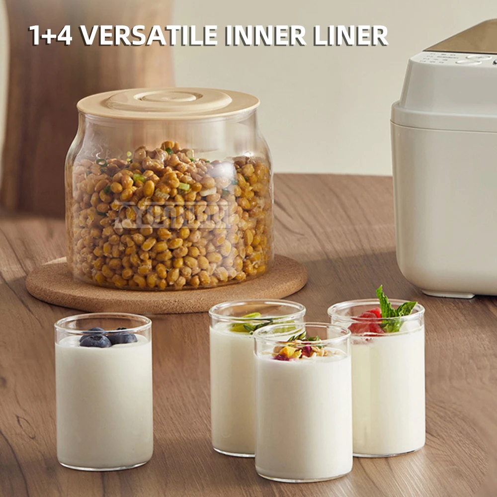 آلة تخمير الزبادي المنزلية جهاز تخمير منزلي صغير متكامل لنبيذ الأرز الحلو بدرجة حرارة ثابتة