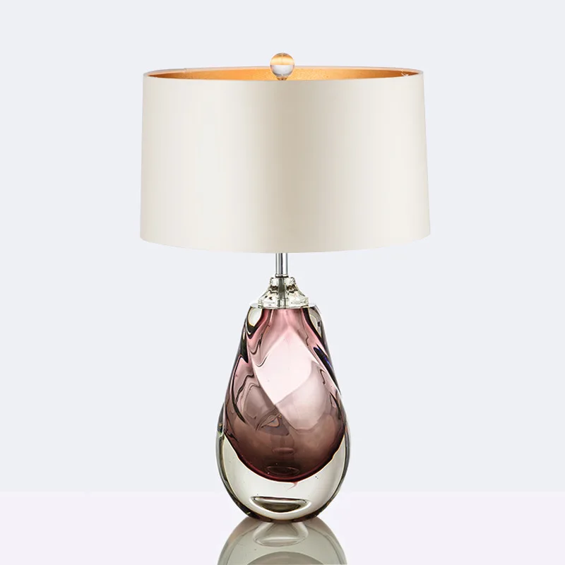 

American simple luxury glazed art desk lamp model room bedroom living room study princess children's room fashion desk lamp