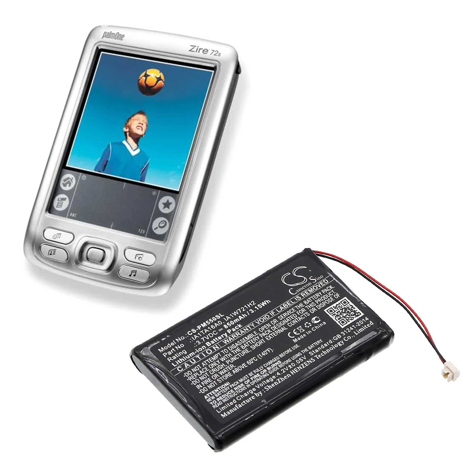 Cameron Sino PDA Battery for Palm Tungsten