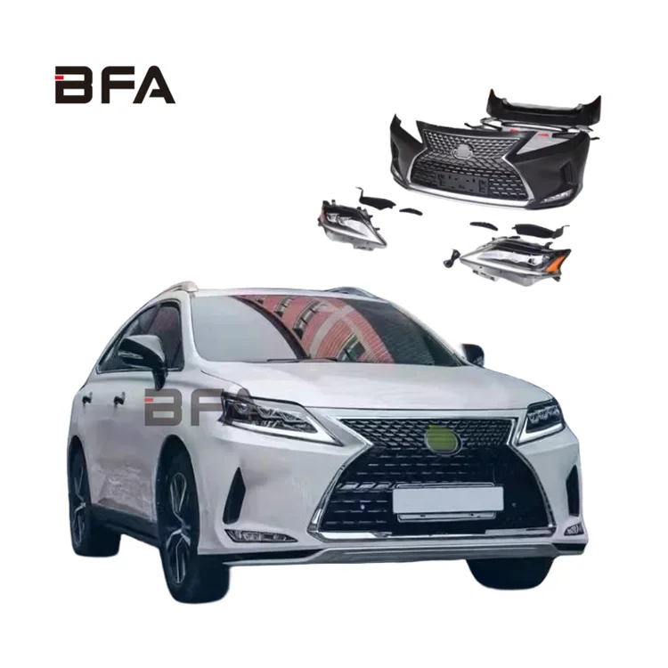 Für 2009-2015 Lexus RX270 350 450H Upgrade Ersetzen Neue Front Stoßstangen Gitter Scheinwerfer Hecks Toß Stange Karosserie-Kit