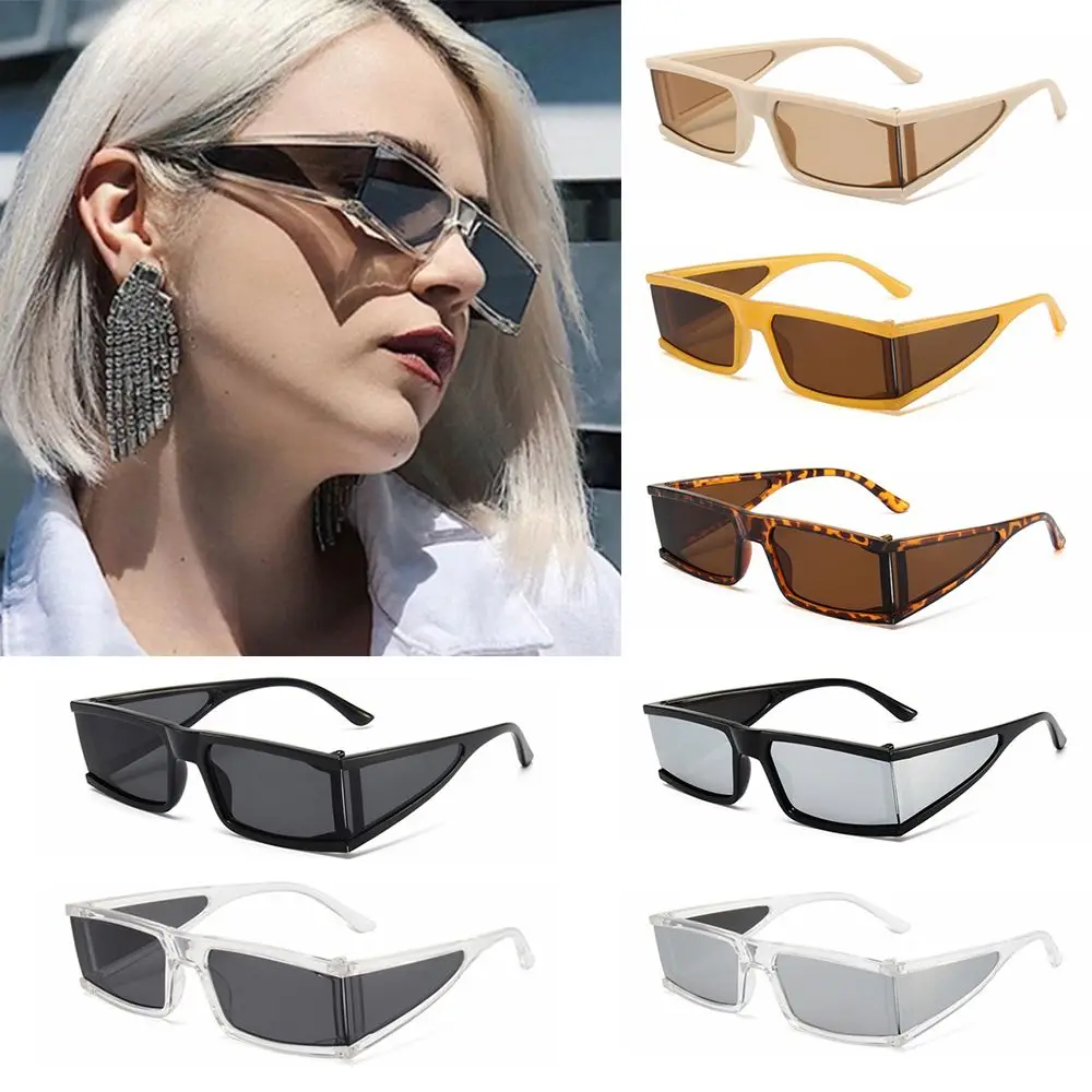 High Quality Small Rectangle Sunglasses, Fashion Brand Designer Sunglasses for Women Retro Punk Sun Glasses UV400 Shades