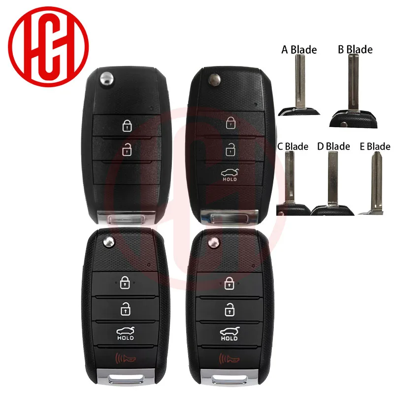 

2/3/4 Buttons Car Key Shell For Kia KIA K2 K3 K5 Carens Cerato Forte Car Fob Cover Housing Remote Key Shell Case Folding